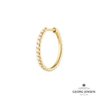 【Georg Jensen 官方旗艦店】GEORG JENSEN SIGNATURE DIAMONDS 耳環 大號(18K黃金 鑽石 耳環)