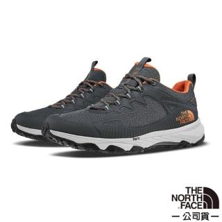【The North Face】男 防水透氣徒步鞋.抓地耐磨外底/健走旅遊(46BW-NEC 灰橘 V)