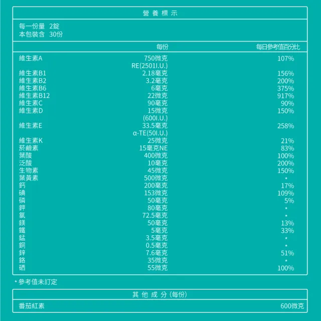 【大研生醫】綜合維他命緩釋膜衣錠2入組(共120錠)