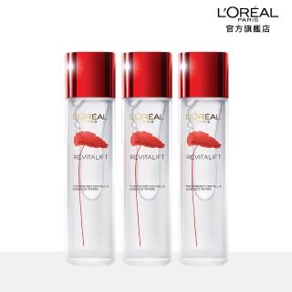 【LOREAL Paris 巴黎萊雅】活力緊緻 積雪草雙精華130ml 3入組(#1分鐘超越面膜)