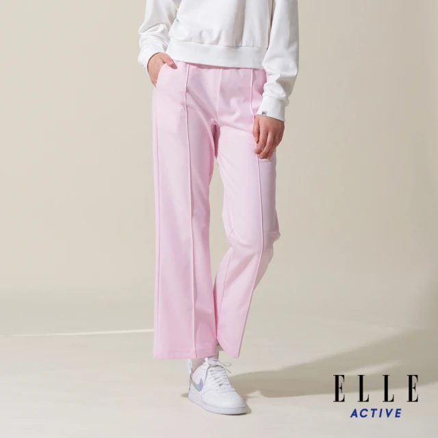 ELLE ACTIVE 女款 修身小喇叭長褲/寬褲-粉色(EA24S2W3404#72)