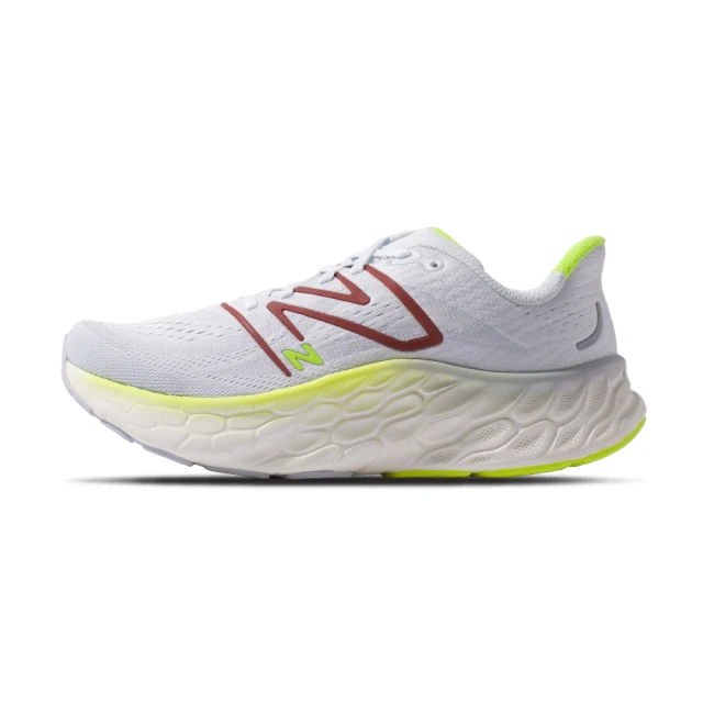 NEW BALANCE NB Fresh Foam X More v4 男鞋 白綠紅色 緩震 慢跑鞋 MMORCR4-2E