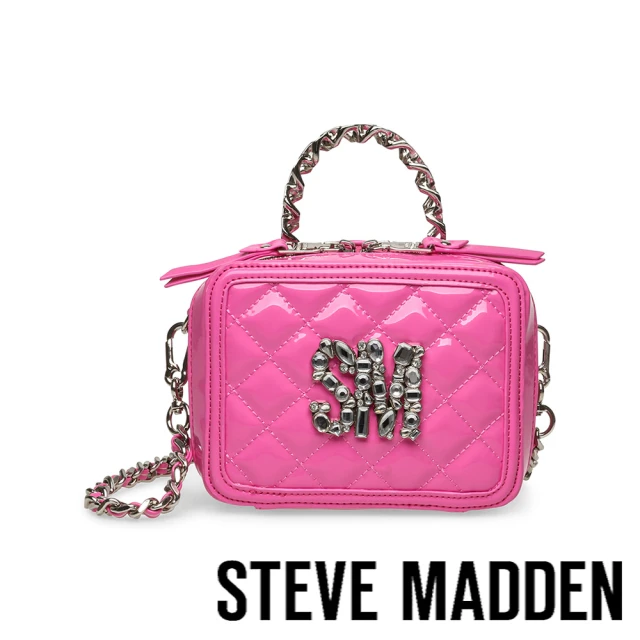 STEVE MADDENSTEVE MADDEN BLOVING 菱格紋相機鍊條包(粉色)