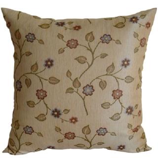 【宜欣居傢飾】春之饗宴-緹花精緻抱枕-米黃45*45cm*2入(靠墊、靠枕、腰枕、午安枕、沙發絨布抱枕*YX10420)