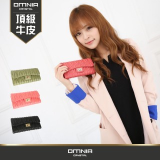 【OMNIA】母親節禮物 韓國Angel真皮長夾 NO.3148A(女長夾 長皮夾 女皮夾)