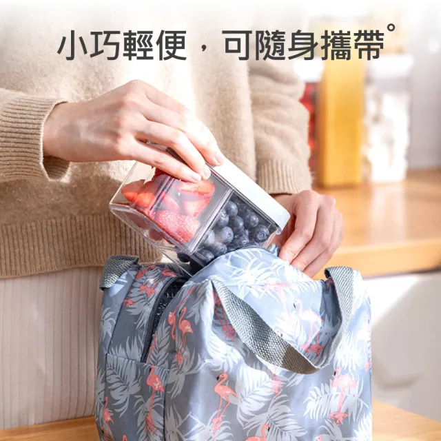 【時光良品】1組2入 雙格款-日式廚房萬用蔥薑蒜密封保鮮盒(冰箱密封收納罐置物盒/醬菜小菜調味粉香料水果)