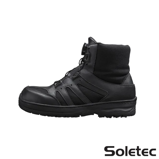 【Soletec超鐵】CKF1357 超止滑透氣旋鈕安全鞋(台灣製 鋼頭鞋 工作鞋 高筒鞋)