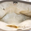 【PETER RABBIT 比得兔】經典圖案典雅肩背包+雙層手鍊(白色情人節限定)