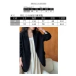 【UniStyle】垂感長袖西裝外套 韓版高級感廓型休閒西服 女 UV9619(黑)