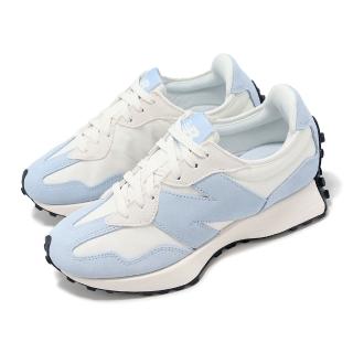 【NEW BALANCE】休閒鞋 327 女鞋 淺鉻藍 海鹽 麂皮 尼龍 復古 運動鞋 NB(WS327MD-B)