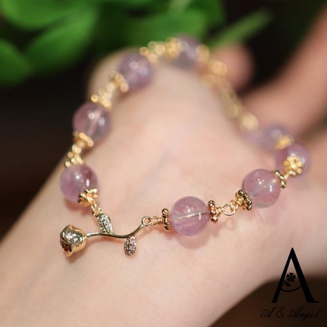 【ANGEL】薰衣草之戀紫水晶串珠手鍊(紫色)