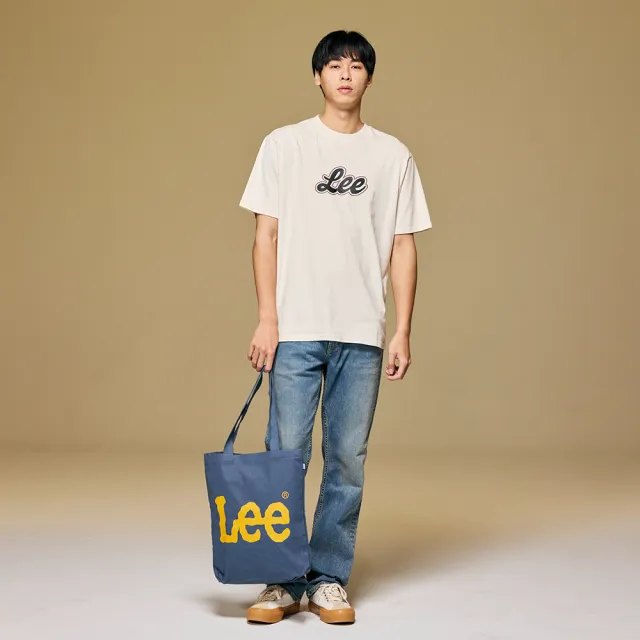 【Lee 官方旗艦】男女同款 帆布袋 經典品牌LOGO印花 / 手提袋 側肩包 琴譜包(LB324006K15 / LB324006185)