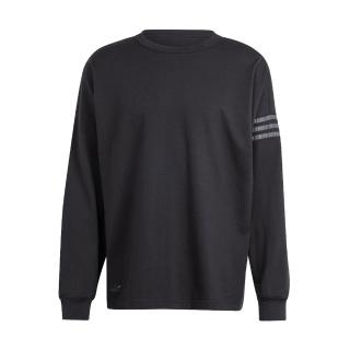 【adidas 愛迪達】Neuclassic LS 男 長袖 上衣 運動 休閒 三葉草 反光 寬鬆 舒適 黑(IR9446)