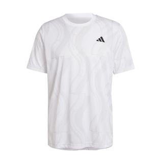 【adidas 愛迪達】Club Graph Tee 男 短袖 上衣 運動 訓練 網球 吸濕排汗 透氣 白(IP1883)