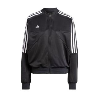 【adidas 愛迪達】W Tiro CB TT 女 外套 運動 休閒 復古 蝙蝠袖 寬鬆 舒適 黑白(IS4345)