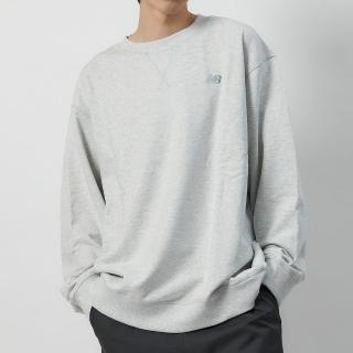 【NEW BALANCE】男款 灰色 大學T 美版 上衣 運動 休閒 長袖 MT41506AHH