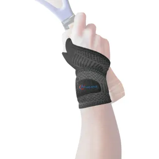 【艾肯仕】石墨烯科技套指護腕 醫療護腕 可調式護腕(WO-304 拇指套入 護手腕 石墨烯護腕)