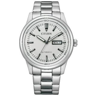 【CITIZEN 星辰】Mechanical 極簡現代機械錶-銀/42mm 母親節限定(NH8400-87A)
