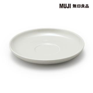 【MUJI 無印良品】日常食器/茶杯用盤/灰米 約直徑14.5cm