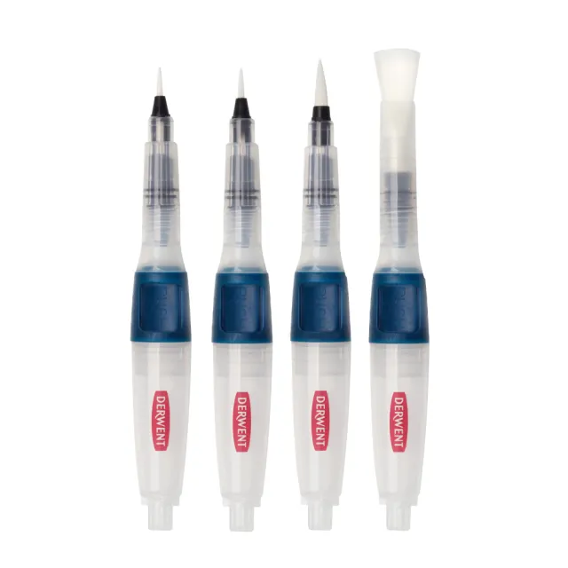 【Derwent 德爾文】ACC按鍵式水筆4入