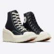 【CONVERSE】CHUCK 70 DE LUXE WEDGE HI 高筒 休閒鞋 厚底鞋 女鞋 黑色(A06478C)