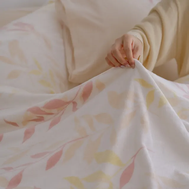 【翔仔居家】2023新花色 極緻柔暖法蘭絨被毯冬被床包4件組(Ceres-雙人)