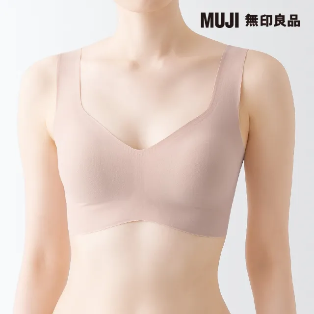 【MUJI 無印良品】女莫代爾無痕背心式胸罩(共5色)