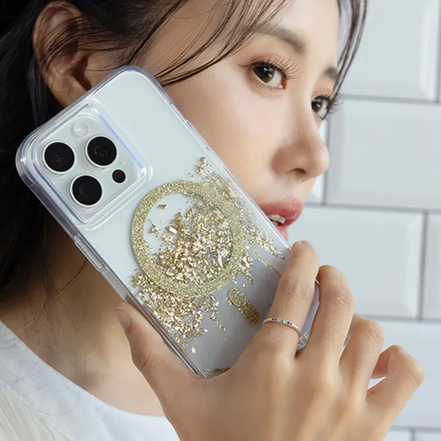 【CASE-MATE】美國 CASE·MATE iPhone 15 Pro Karat Marble 鎏金石紋精品防摔保護殼MagSafe