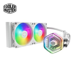 【CoolerMaster】MasterLiqiud 240 Atmos White 白色 水冷散熱器(240 Atmos)