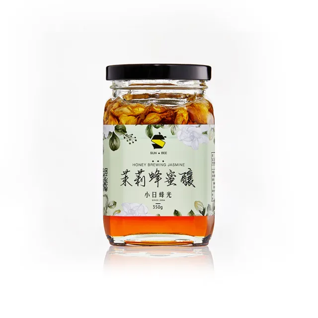【小日蜂光】茉莉蜂蜜釀350g(茉莉花蜜釀、含大量茉莉花、花朵蜜餞釀)