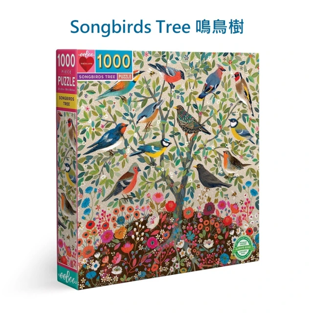 eeBoo 1000 Piece Puzzle 1000片拼圖 I10.(幼兒童男童女童大人成人桌遊遊戲拼圖拼圖- 四款可選)