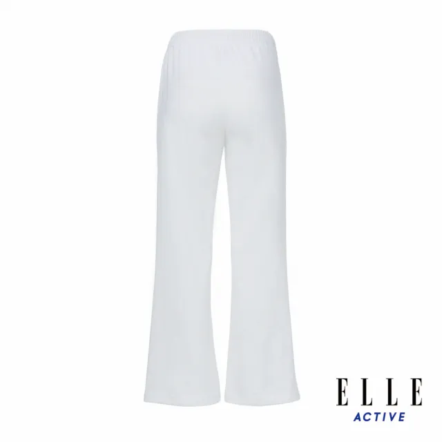 【ELLE ACTIVE】女款 修身小喇叭長褲/寬褲-白色(EA24S2W3404#90)