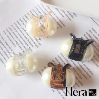 【HERA 赫拉】ll現貨ll韓款小香風圓大珍珠小抓夾-4色(髮飾 抓夾)