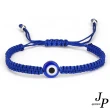 【Jpqueen】佛手藍眼睛紅繩可調編織繩手鍊(12款可選)