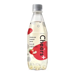 即期品【泰山】TAISUN Cheers+果醋氣泡飲380mlx2箱(共48入)(有效期限:2024/05/30)