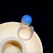 【勝弘珠寶】多明尼加藍珀花蝴蝶戒指-13mm