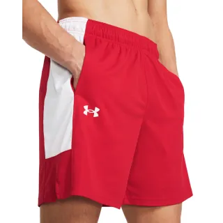 【UNDER ARMOUR】UA 男 Baseline 7吋籃球短褲_1383389-600(紅色)