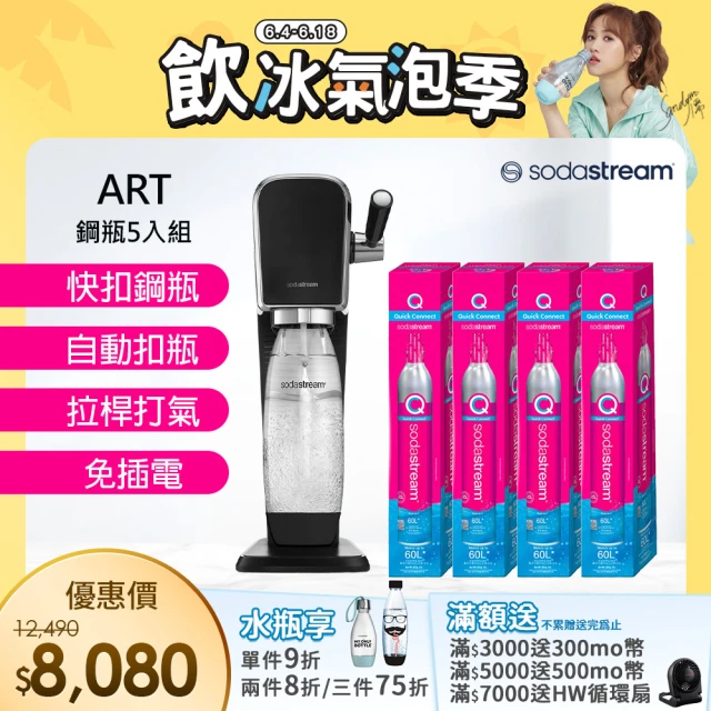 Sodastream DUO 氣泡水機 典雅白/太空黑(加碼