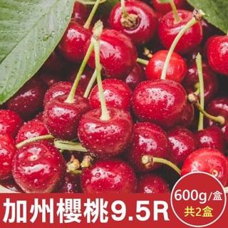 【WANG 蔬果】美國加州9.5R櫻桃600gx2盒(禮盒組/空運直送)