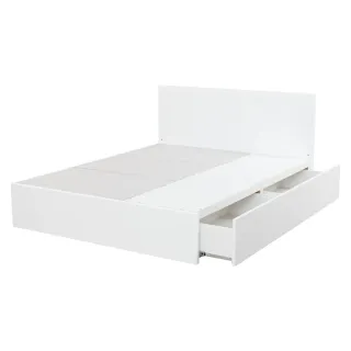 【NITORI 宜得利家居】◎單人床座 床架 NS-001 WH 抽屜款(床座 床架 抽屜 NS-001)