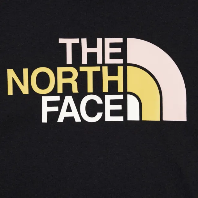 【The North Face】北臉 上衣 女款 短袖上衣 運動 寬鬆 W COLOR COMBO LOGO SS TEE 黑 NF0A88G8JK3