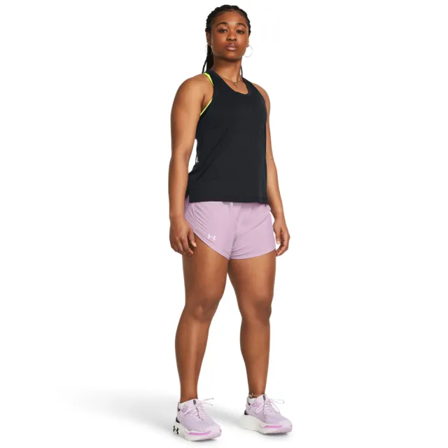 【UNDER ARMOUR】UA 女 Fly By 運動短褲_1382438-543(霧粉色)