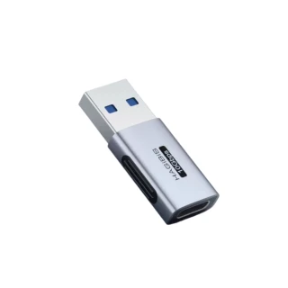 【HAGiBiS海備思】USB公轉Type-C母 鋁合金轉接頭