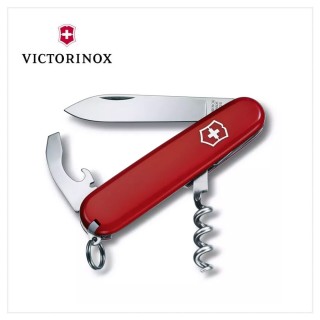 【VICTORINOX 瑞士維氏】waiter美酒愛好者適用瑞士刀 84mm/9用/紅(0.3303)