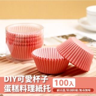 【烘焙手做】DIY可愛圓形烘焙紙模100入(巧克力 杯子蛋糕 馬芬 紙託 防油紙 烤盤紙 烤箱 甜點 耐高溫)