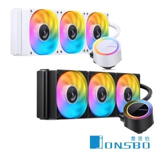 【JONSBO 喬思伯】TG-360 一體式水冷(TDP:300W/SYNC/旋轉LOGO/神速安裝/3年保/漏液賠償)