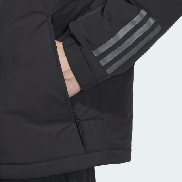 【adidas 愛迪達】外套 男款 連帽外套 羽絨外套 DY DOWN JKT 黑 IL8922(S2253)