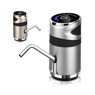 【ARZ】自動智能抽水器 桶裝水抽水器(飲水機 一鍵自動出水 觸控按鍵 USB充電 家用飲用水電動出水器)