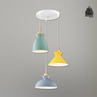 【必登堡】橙洵三吊燈 B332244(吊燈/餐吊燈/邊幾燈/吧檯/中島/現代/簡約/北歐風/馬卡龍)