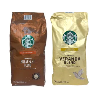 【美式賣場】Starbucks星巴克 綜合咖啡豆1.13公斤(Breakfast Blend早餐綜合/Veranda Blend黃金烘焙)